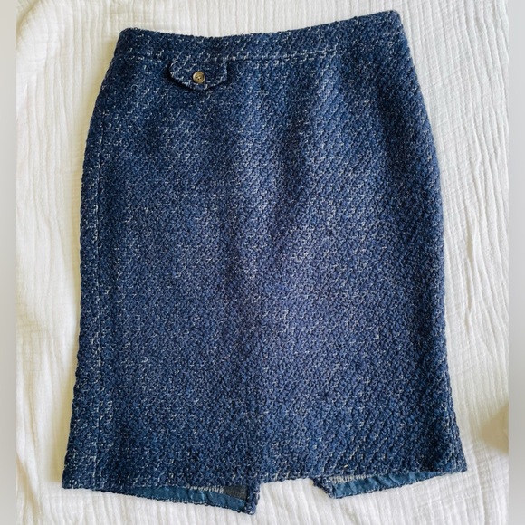 J. Crew Dresses & Skirts - J. Crew Navy Tweed No. 2 Pencil Skirt